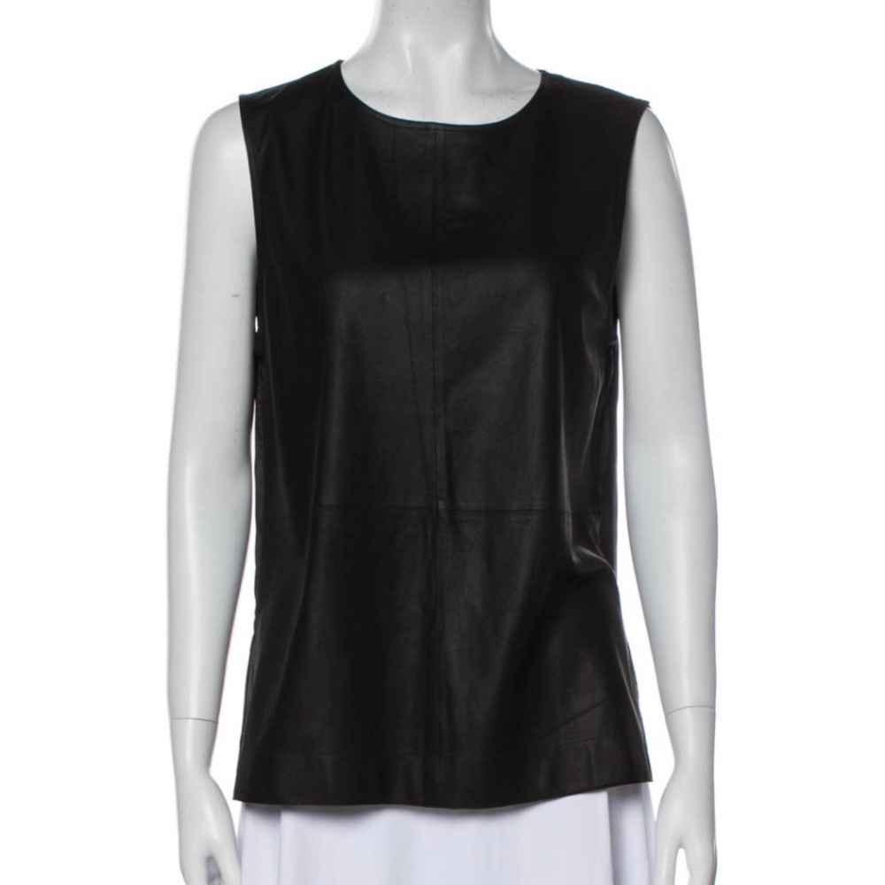 Equipment Lambskin tank top in black